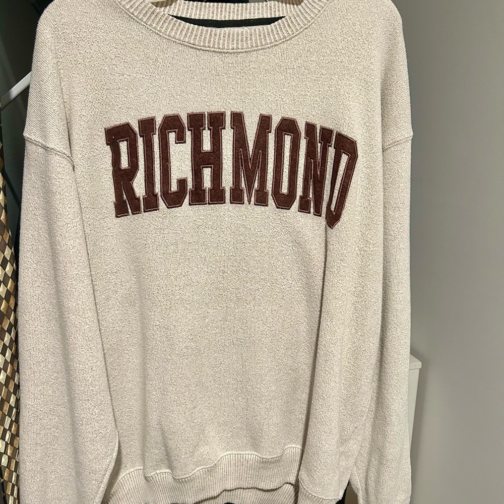 Richmond gray and brown Crew Neck Sweatshirt men’s XL